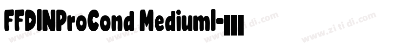 FFDINProCond MediumI字体转换